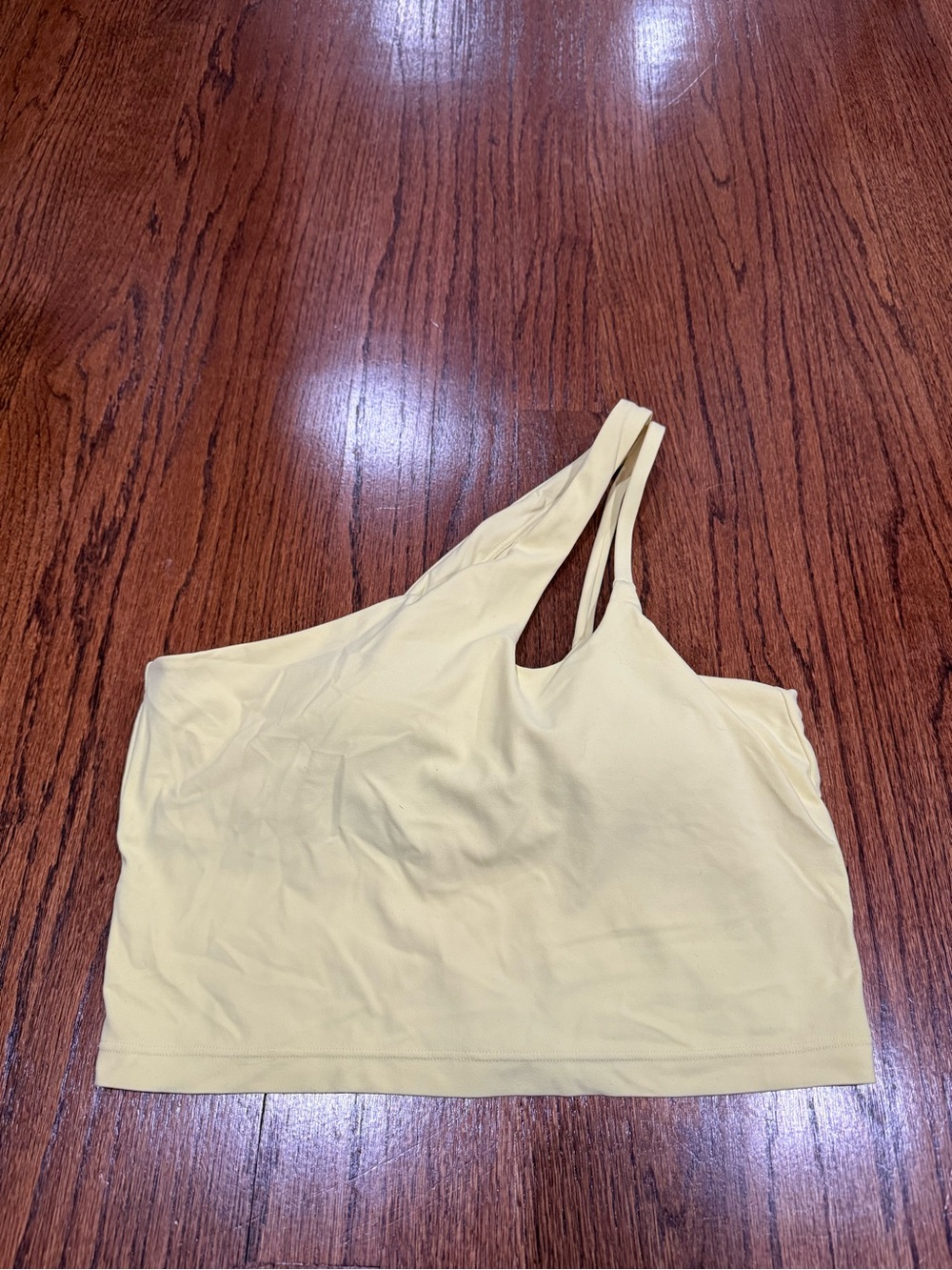 Athleta Asymmetric One-Shoulder Tank Top - Pale Yellow
